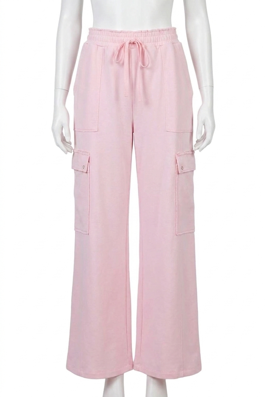 NEW EE:SOME lucy washed cargo sweatpants in pink